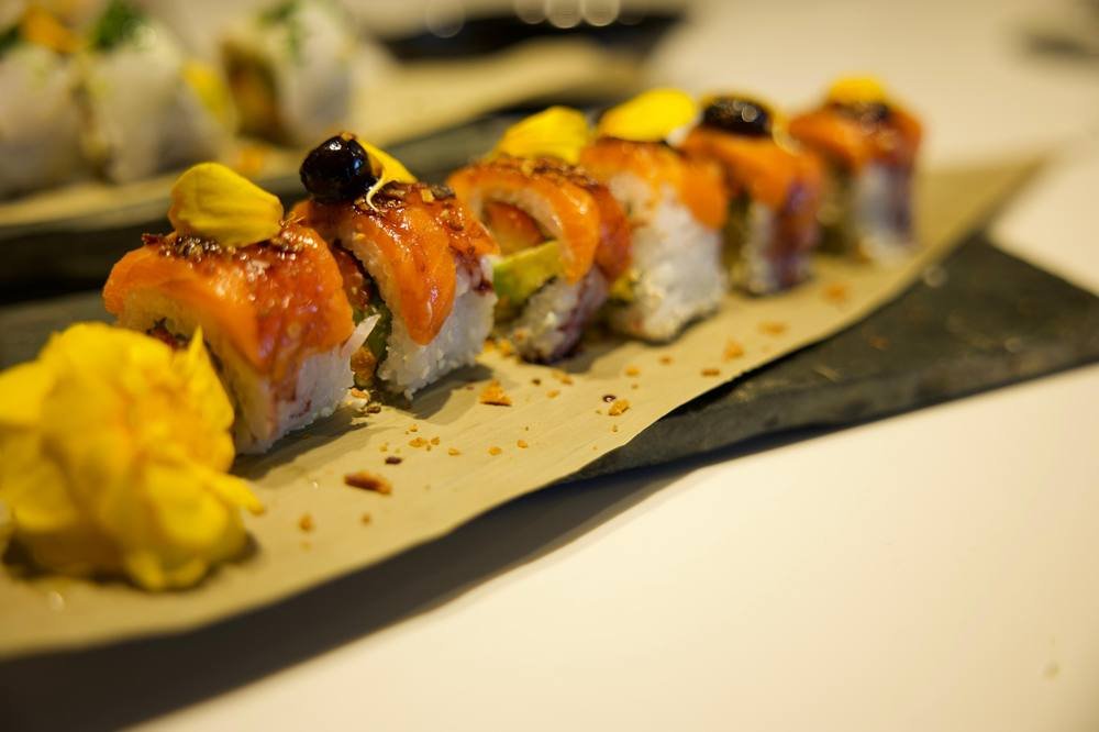 Plato de sushi de autor